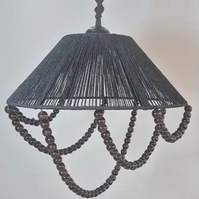 لوستر-مشکی-مهره-دار-1